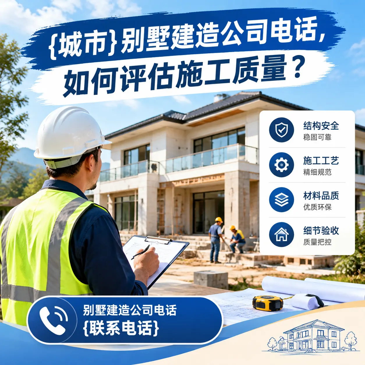 钟山别墅建造公司电话,如何评估施工质量?