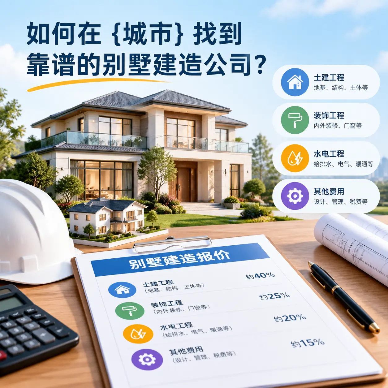 如何在 钟山 找到靠谱的别墅建造公司？