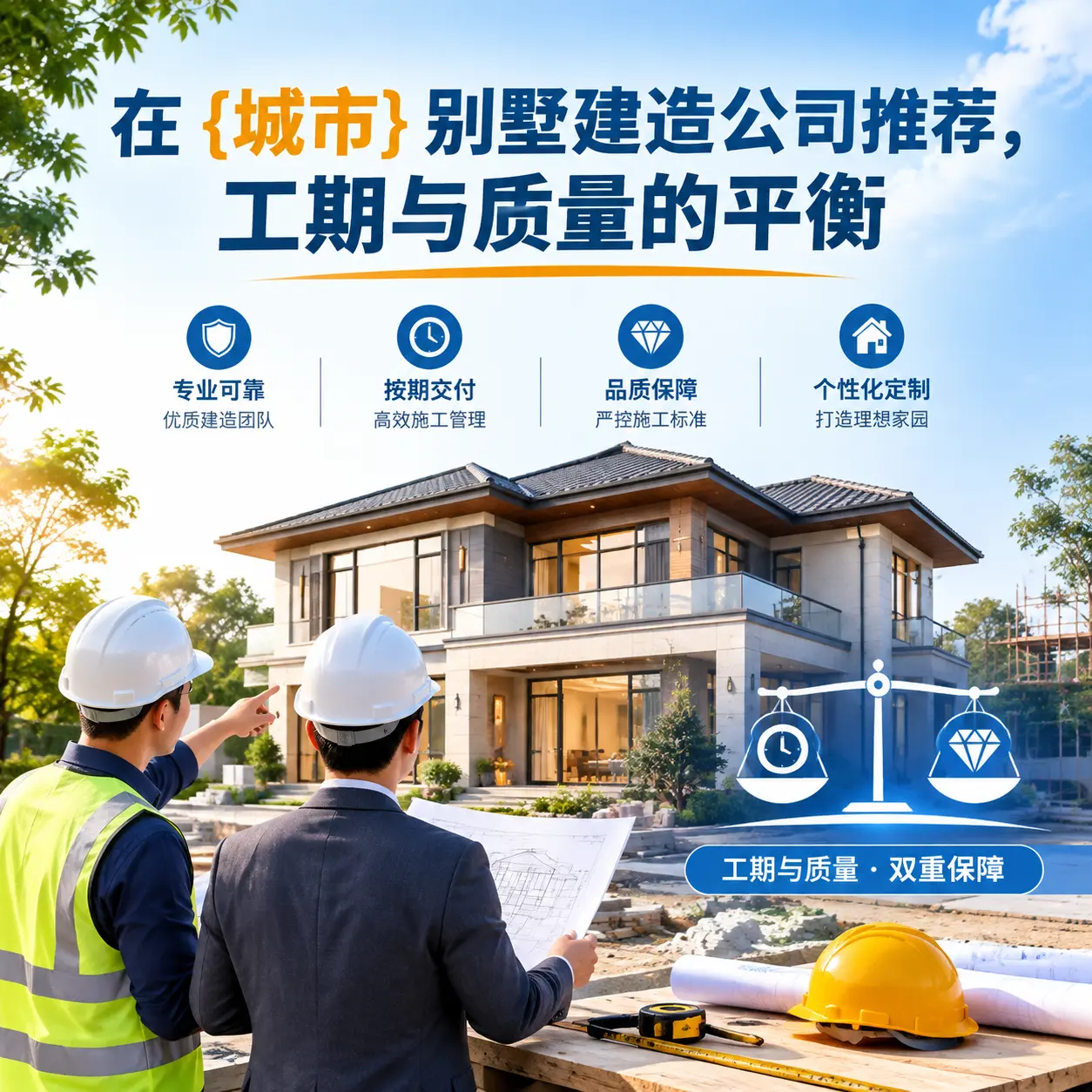 在 钟山 别墅建造公司推荐,工期与质量的平衡