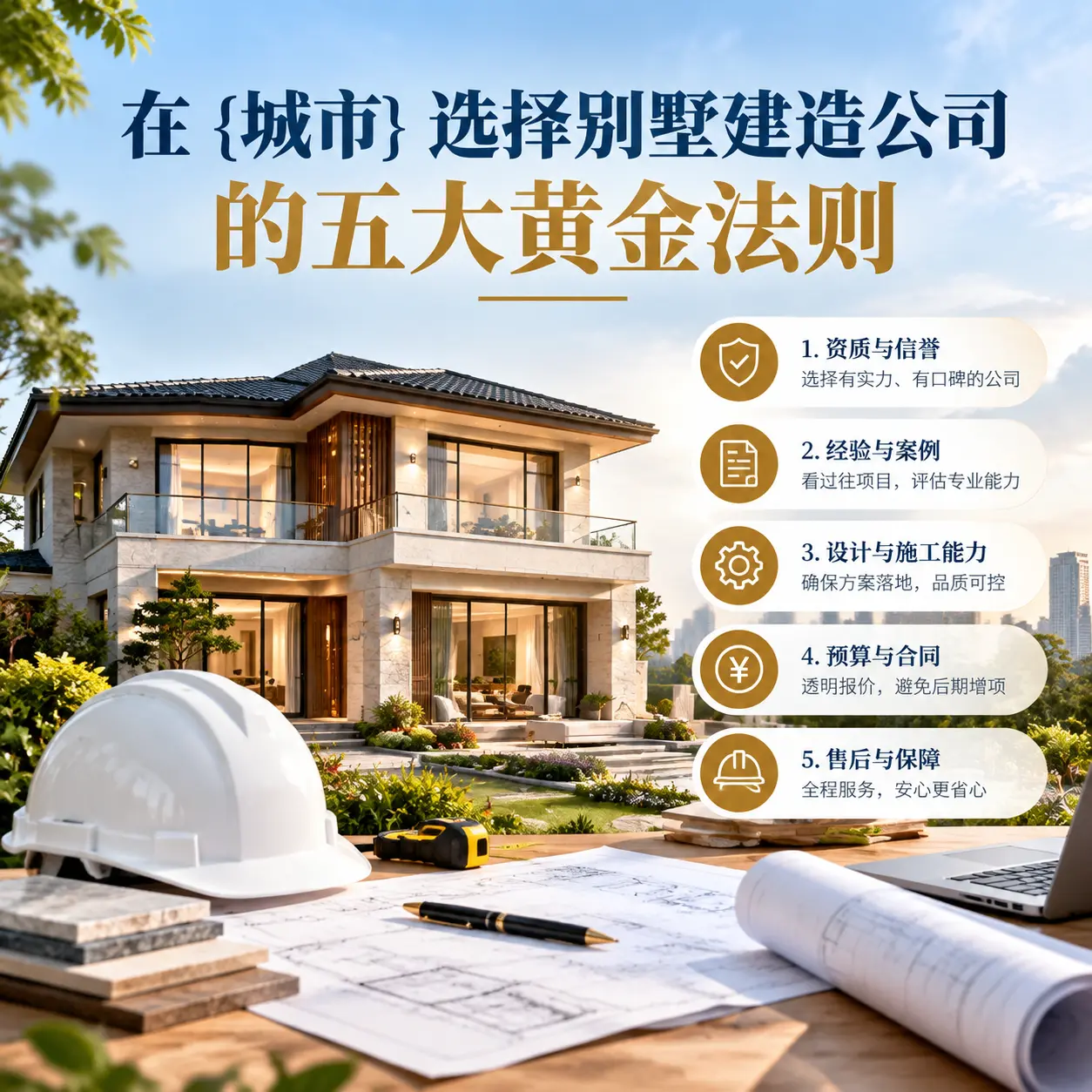 在 钟山 选择别墅建造公司的五大黄金法则