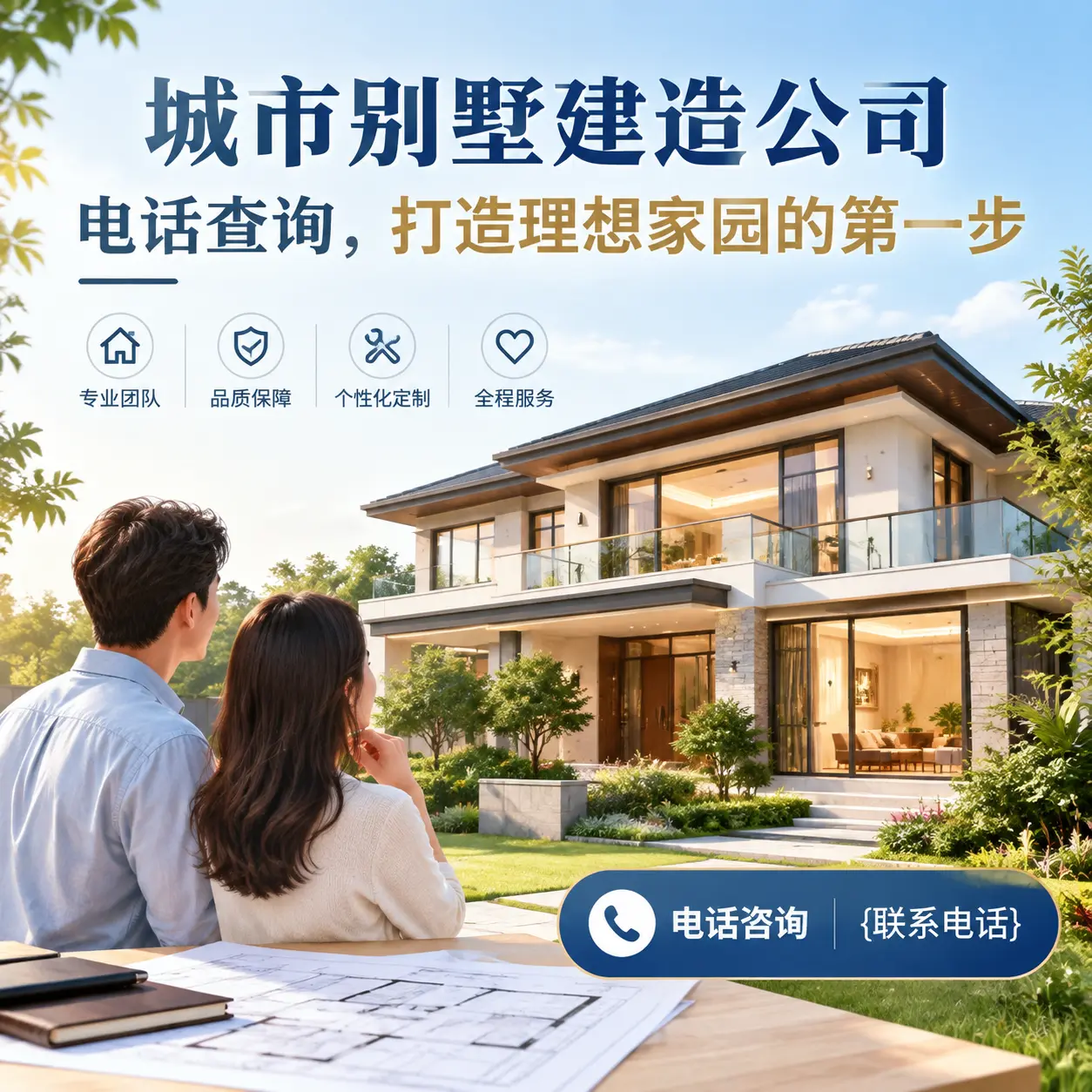 钟山别墅建造公司电话查询,打造理想家园的第一步