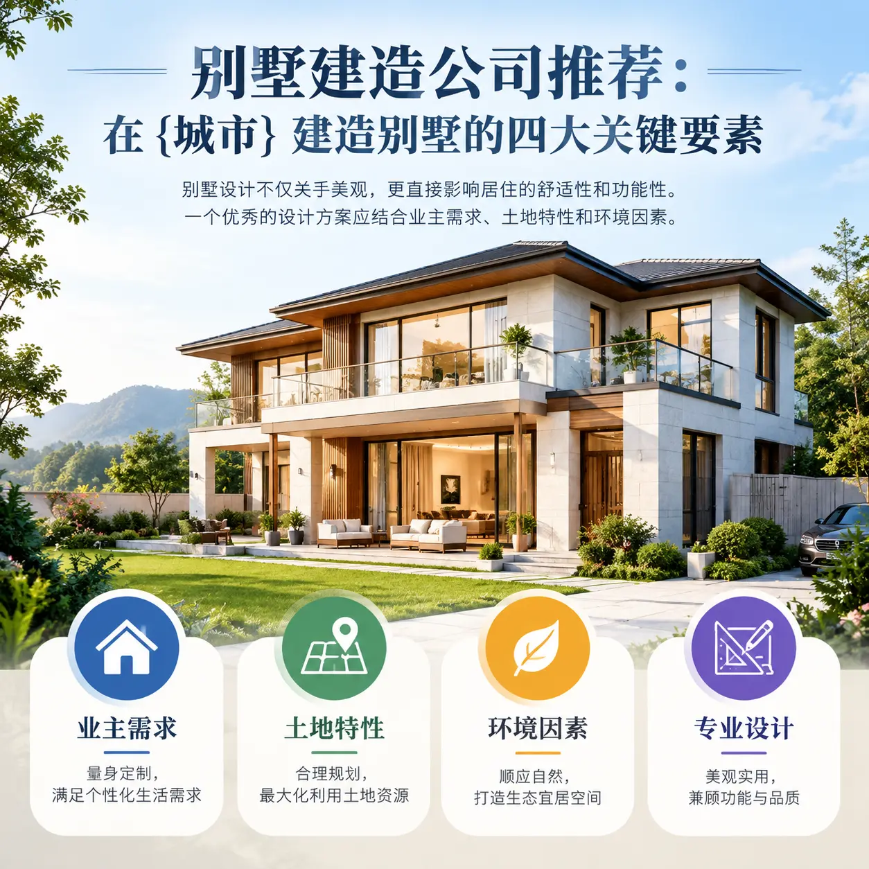 别墅建造公司推荐：在 钟山 建造别墅的四大关键要素